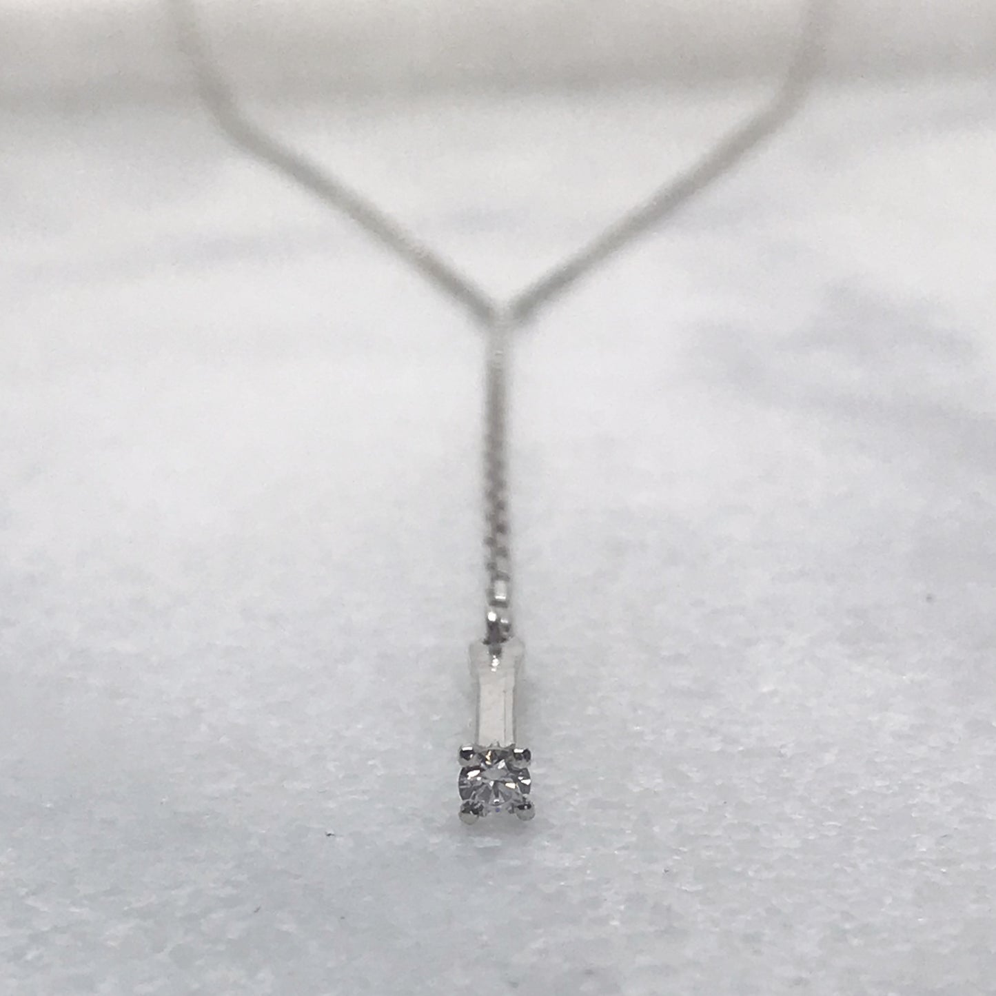 Cubic Zirconia Lariat Necklace