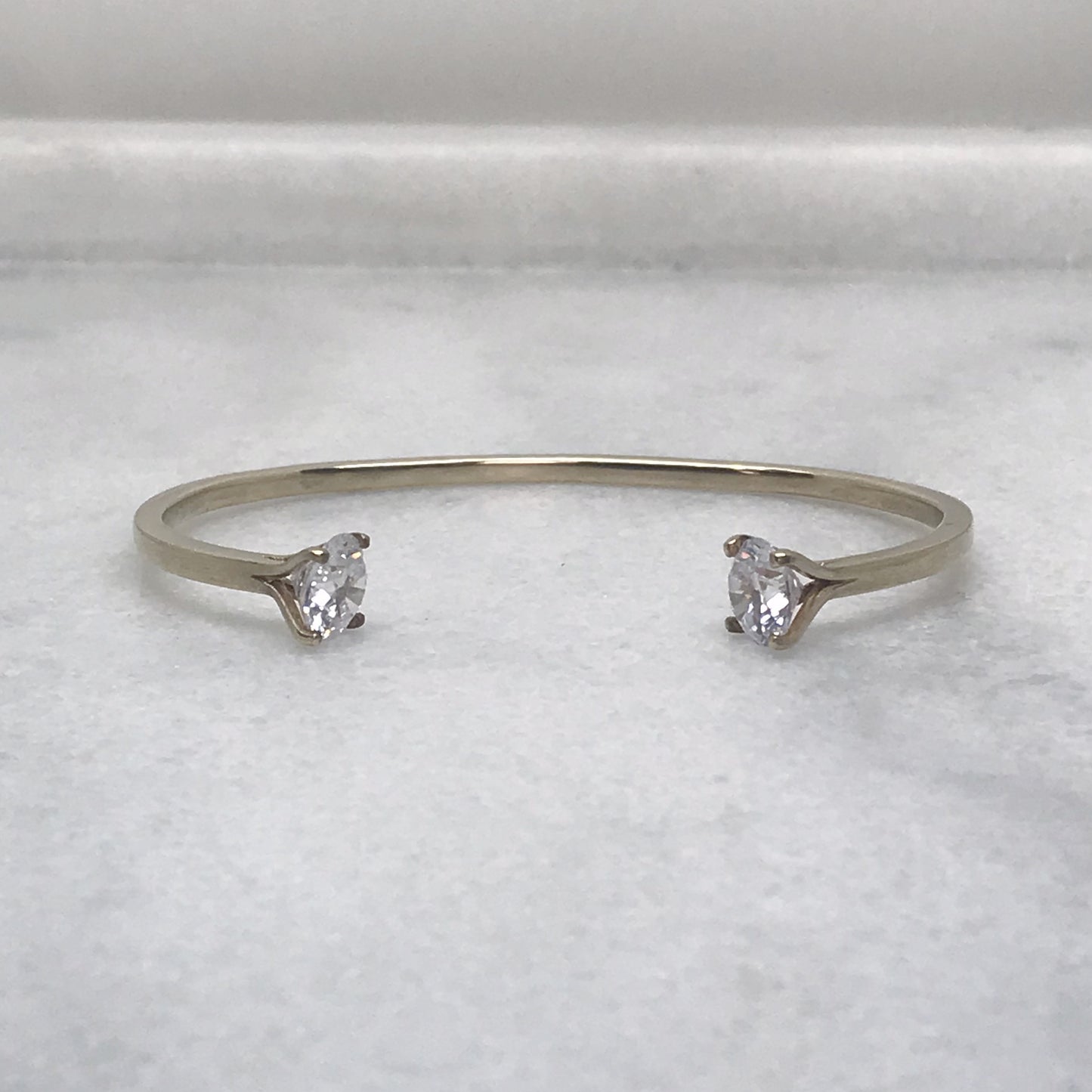 Open Cuff with XL Cubic Zirconia