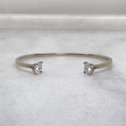 Open Cuff with XL Cubic Zirconia