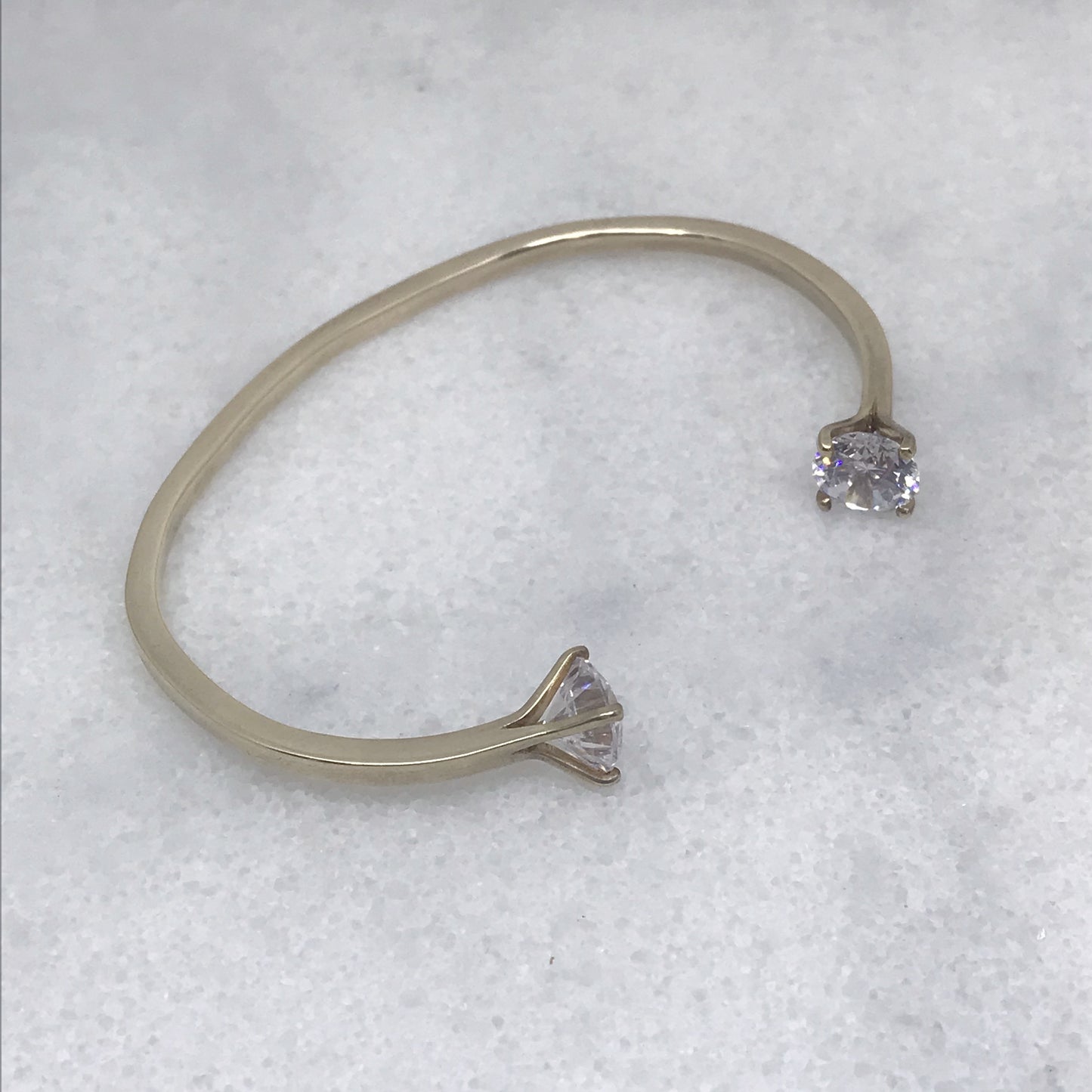 Open Cuff with XL Cubic Zirconia