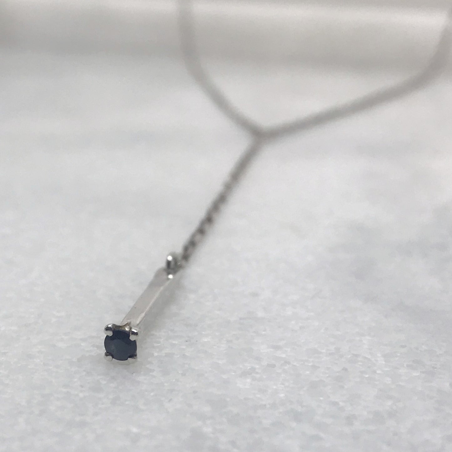 Sapphire Lariat Necklace