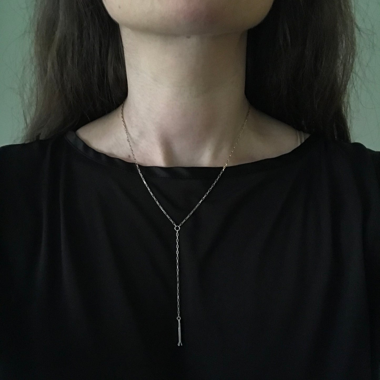 Sapphire Lariat Necklace
